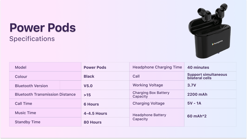 Truely Wireless Power Pods